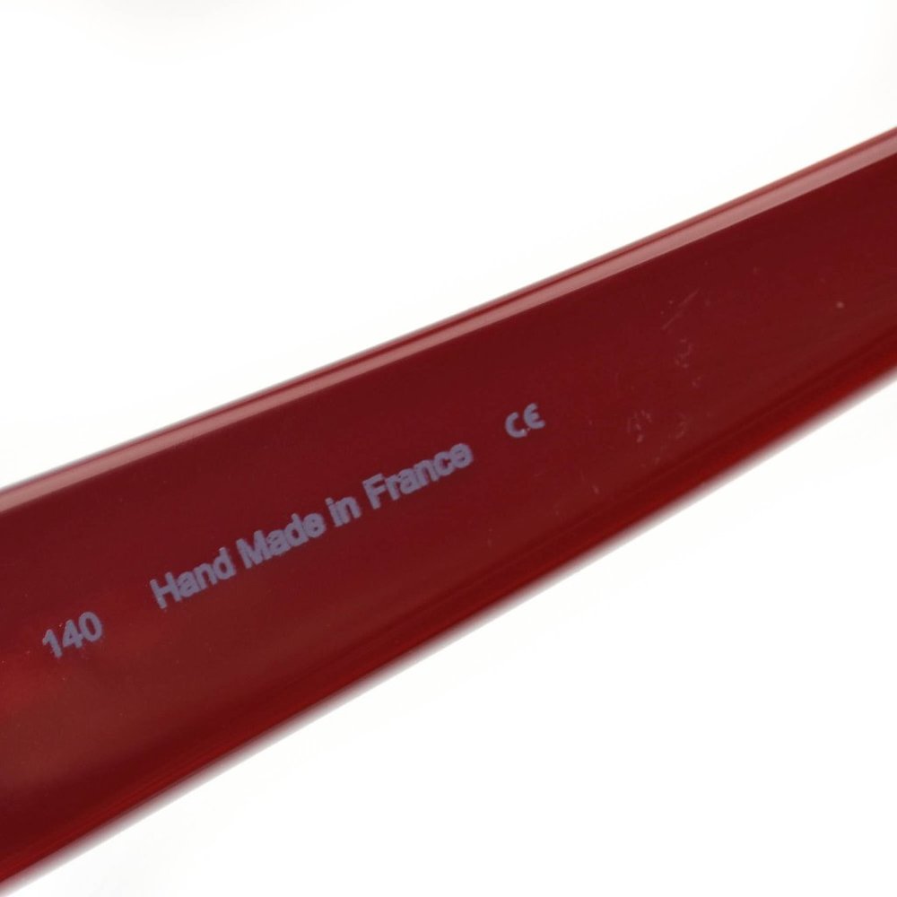CARTIER Burgundy/Red & Double C Logo Sunglasses nm - Picture 9 of 10